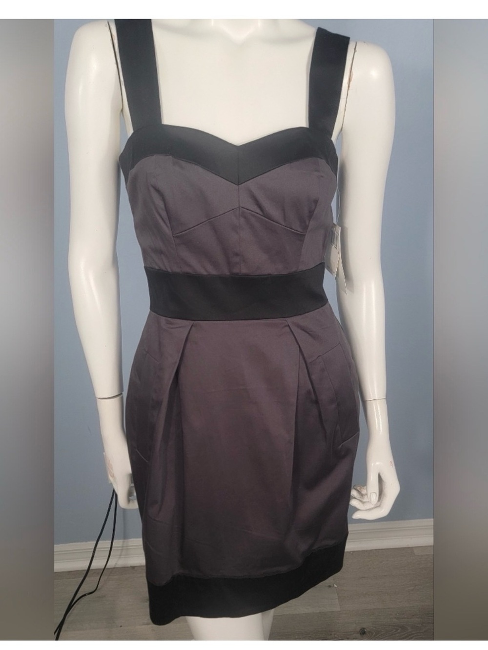 French Connection black Mini Dress with Black Trim